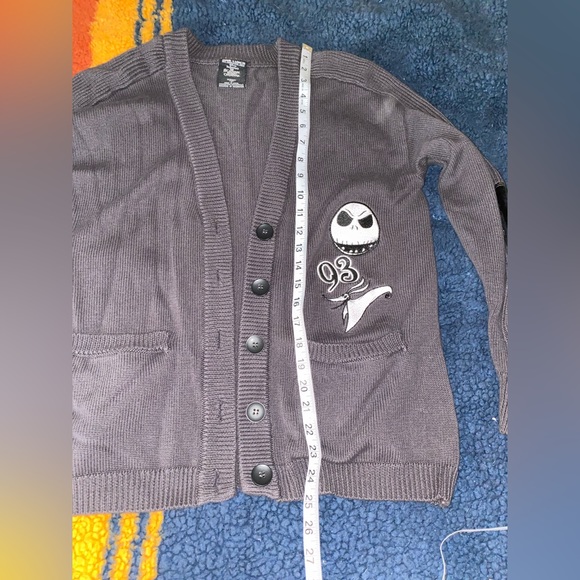 Disney Jack Skellington Box Lunch Gray Cardigan in size S - Picture 7 of 10